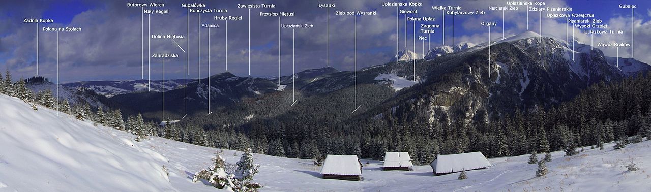 Zimowa panorama ze Stołów